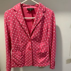 Petite cotton blazer.